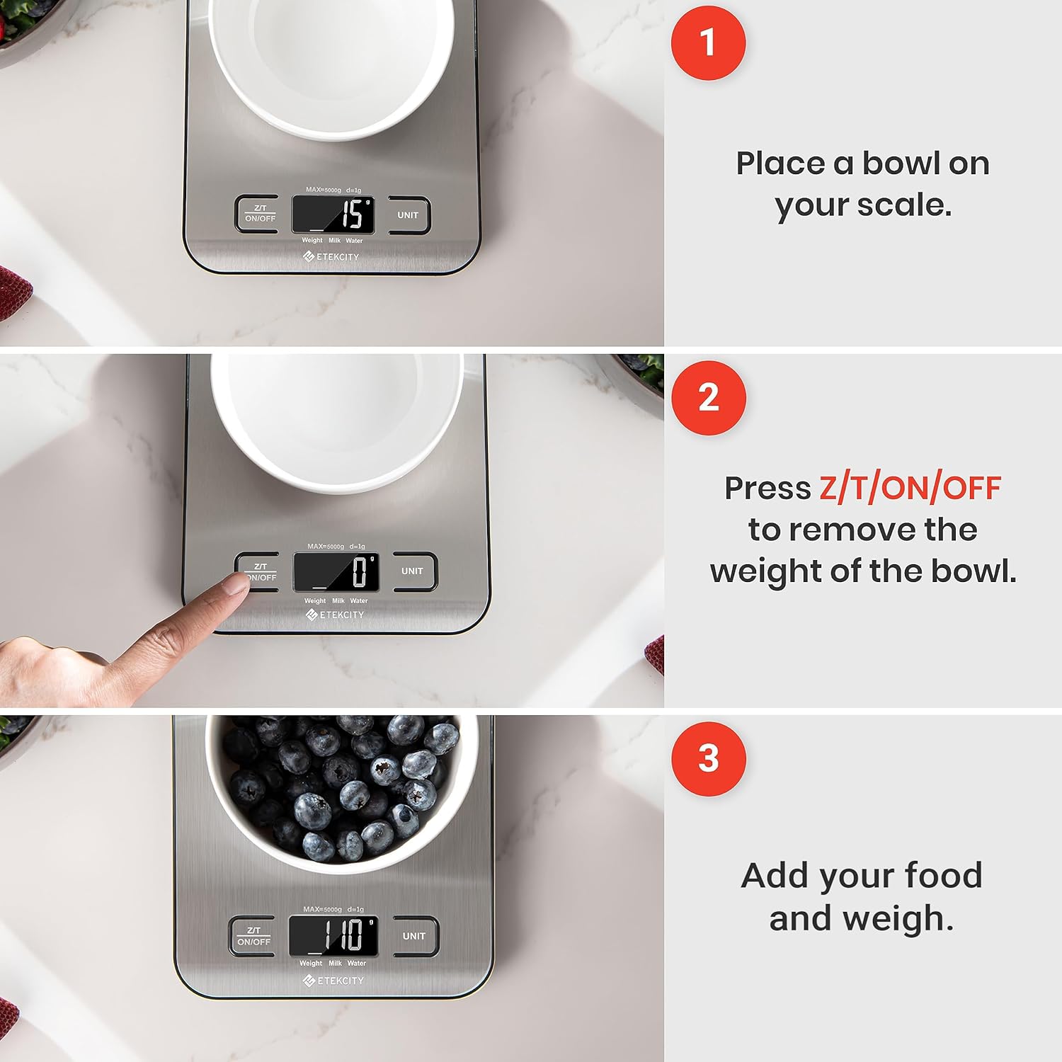 Comparing Etekcity Kitchen Scales for Cooking and Baking